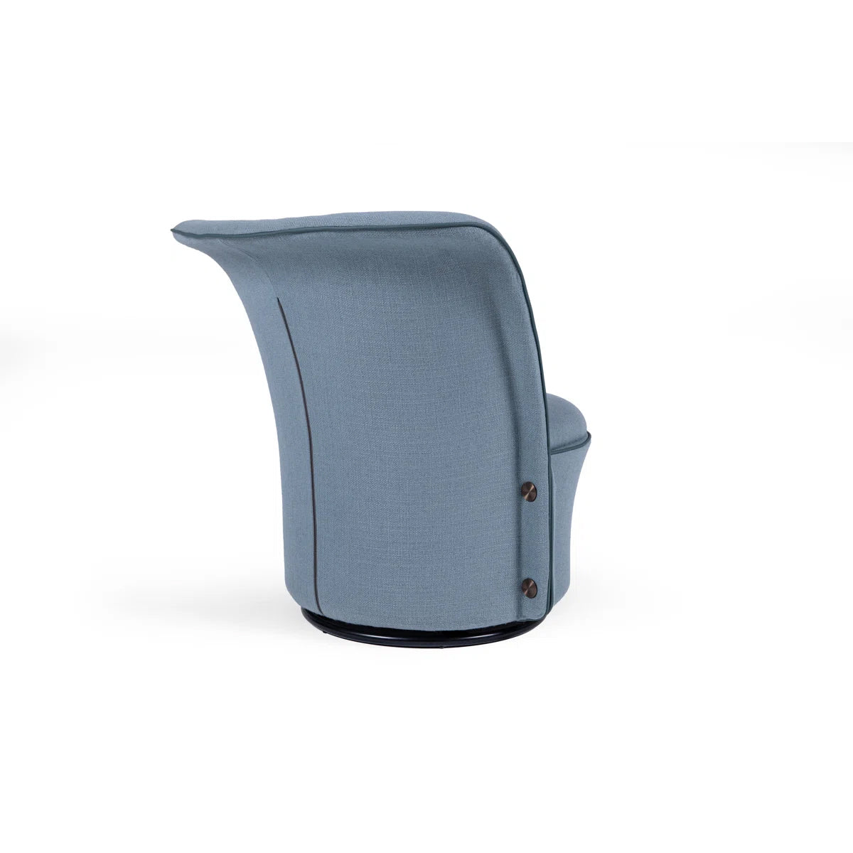 Azure Luxe Swivel Lounge Chair – Sculpted Comfort In Modern Form