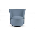 Azure Luxe Swivel Lounge Chair – Sculpted Comfort In Modern Form
