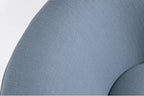 Azure Luxe Swivel Lounge Chair – Sculpted Comfort In Modern Form