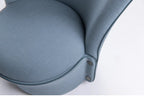 Azure Luxe Swivel Lounge Chair – Sculpted Comfort In Modern Form
