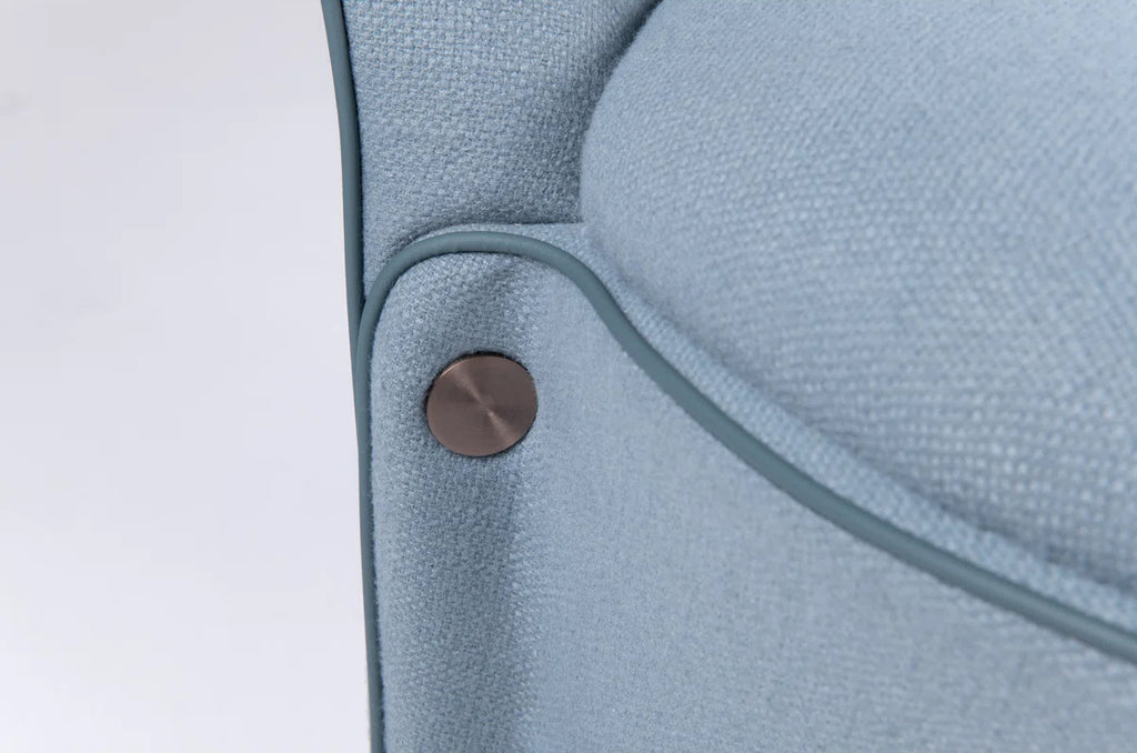 Azure Luxe Swivel Lounge Chair – Sculpted Comfort In Modern Form