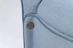 Azure Luxe Swivel Lounge Chair – Sculpted Comfort In Modern Form