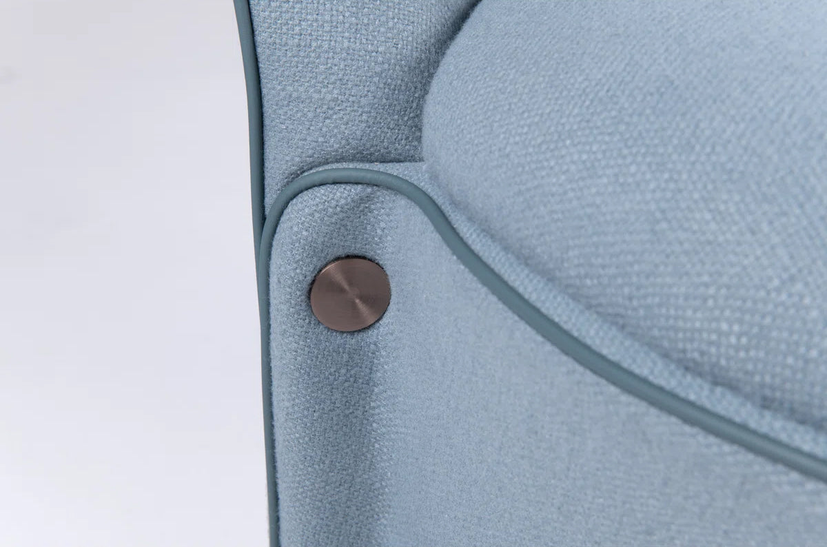 Azure Luxe Swivel Lounge Chair – Sculpted Comfort In Modern Form