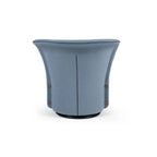 Azure Luxe Swivel Lounge Chair – Sculpted Comfort In Modern Form