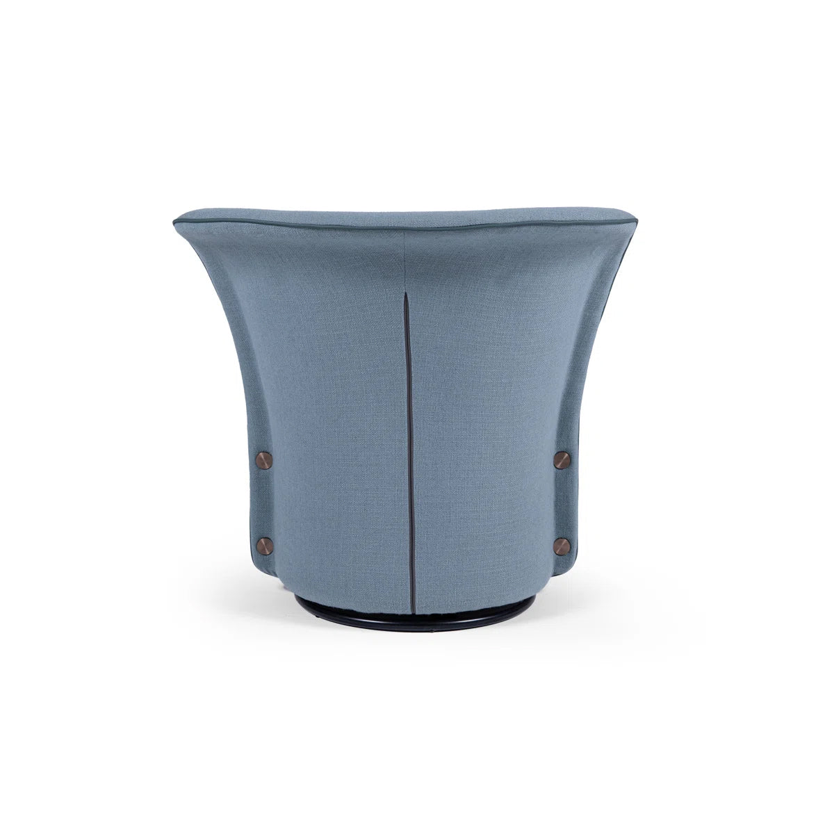 Azure Luxe Swivel Lounge Chair – Sculpted Comfort In Modern Form
