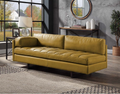 Solvienne Turmeric Gold Top-Grain Leather Sofa