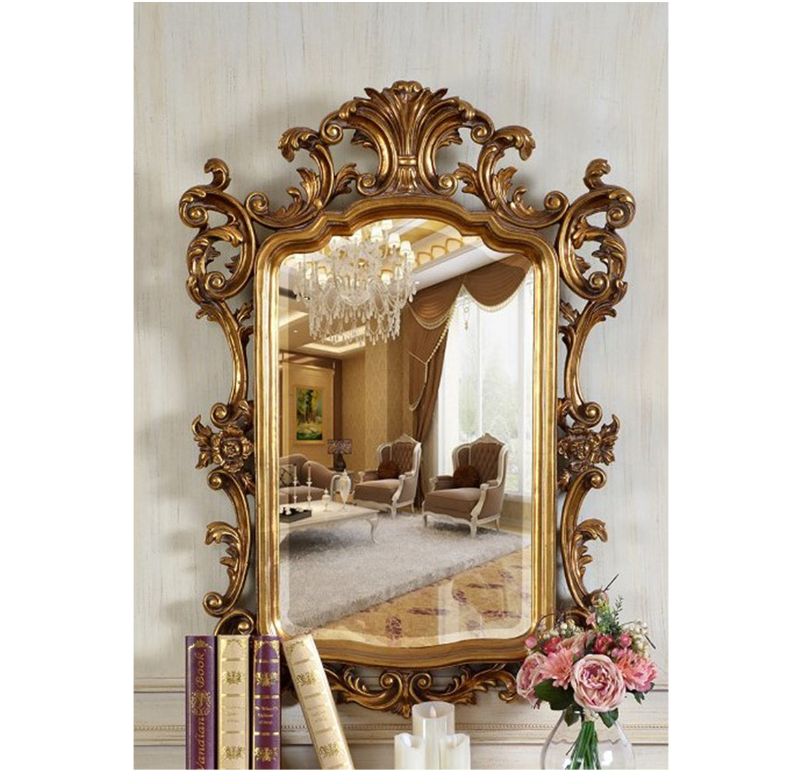 Opulent Baroque-Style Mirror