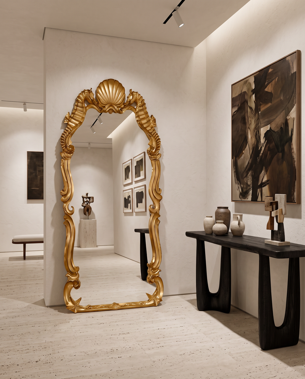Venetian Grotto Shell Mirror