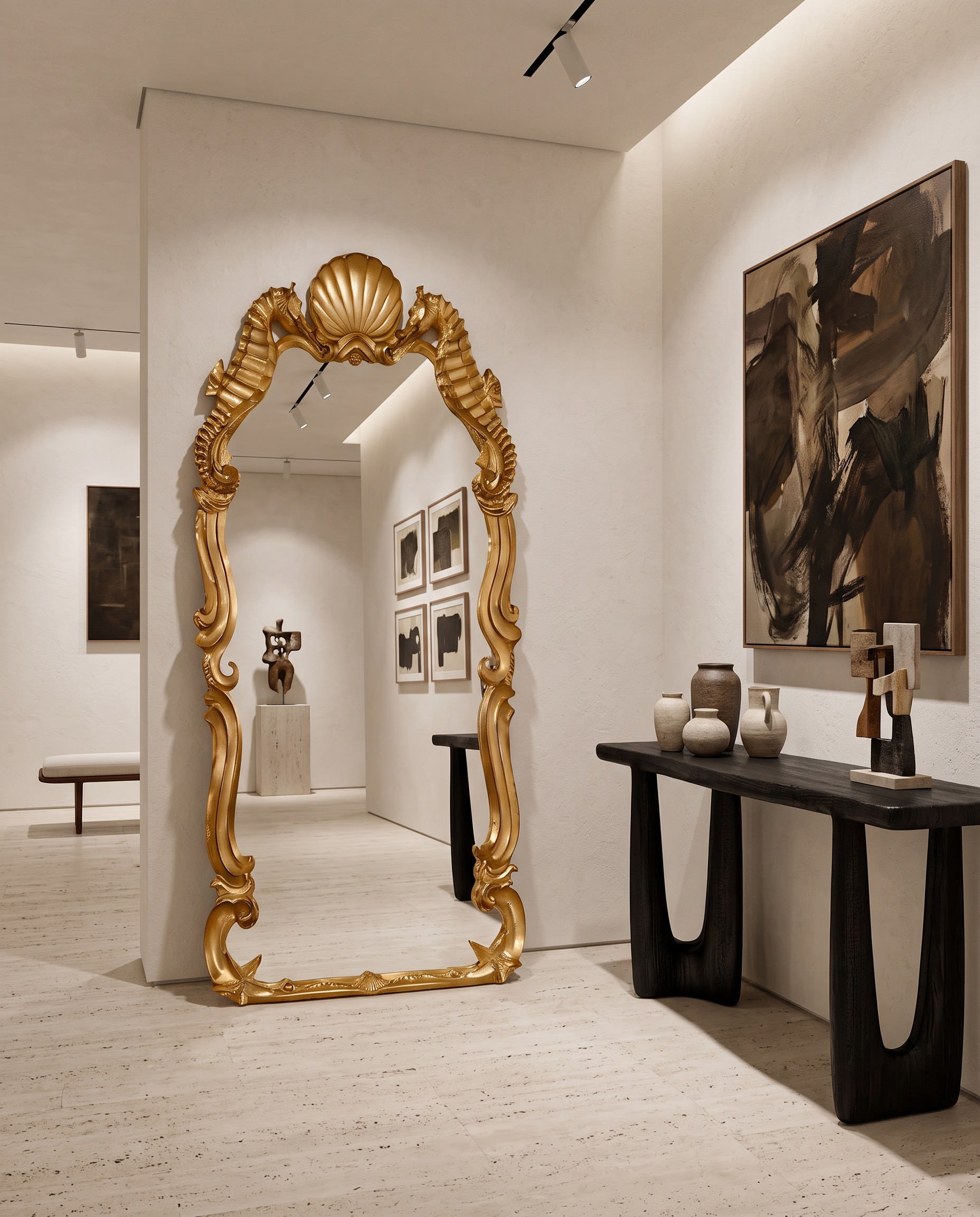 Venetian Grotto Shell Mirror