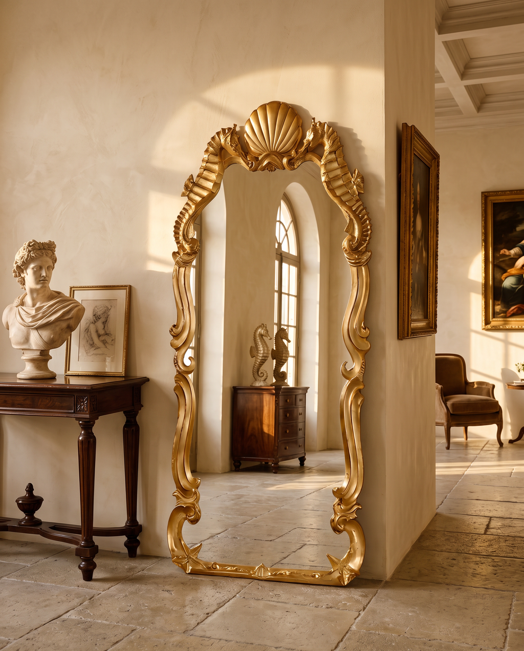 Venetian Grotto Shell Mirror