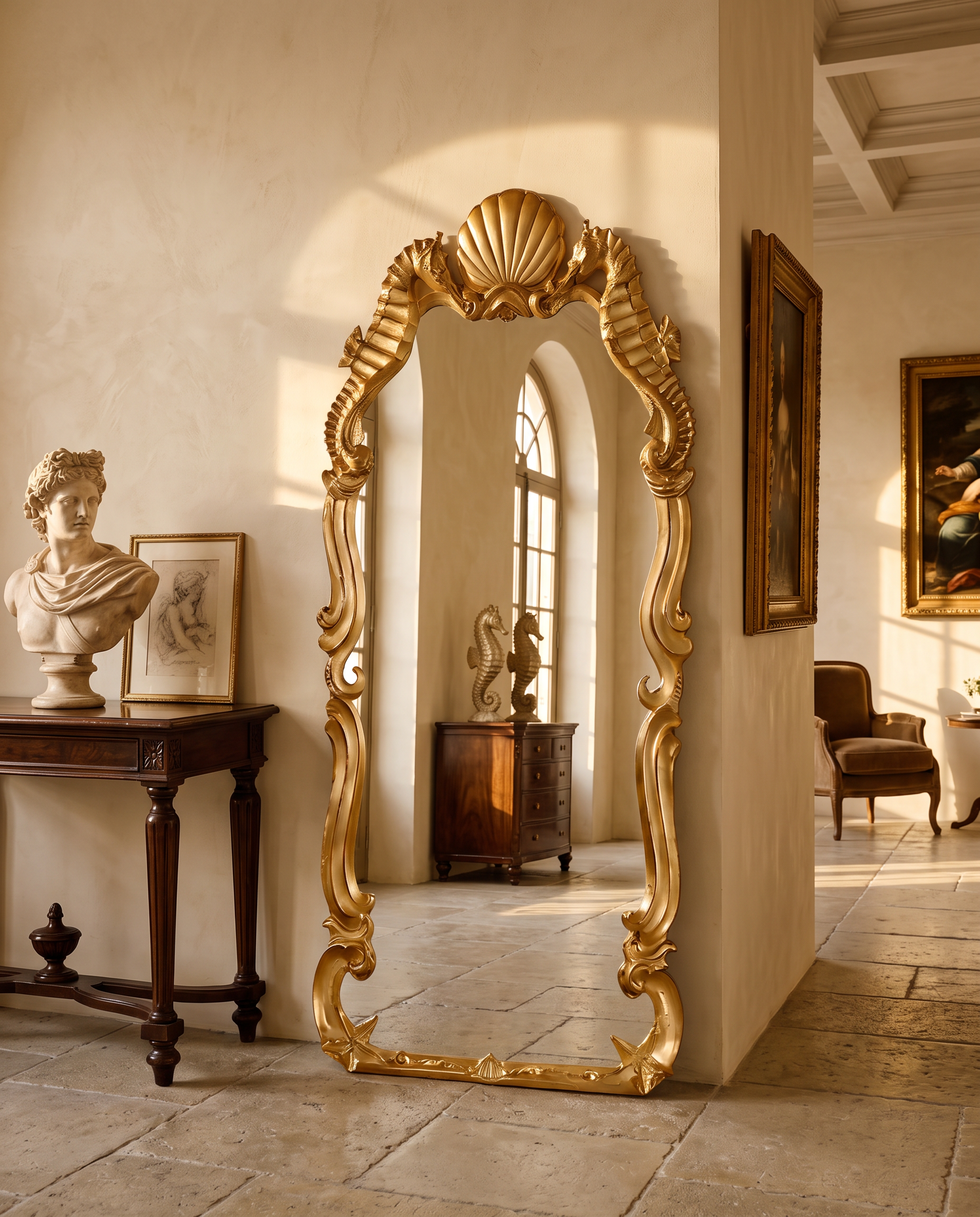 Venetian Grotto Shell Mirror