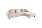 🔥 Luxury Cream Bouclé Sectional Sofa w/ Chaise 🔥