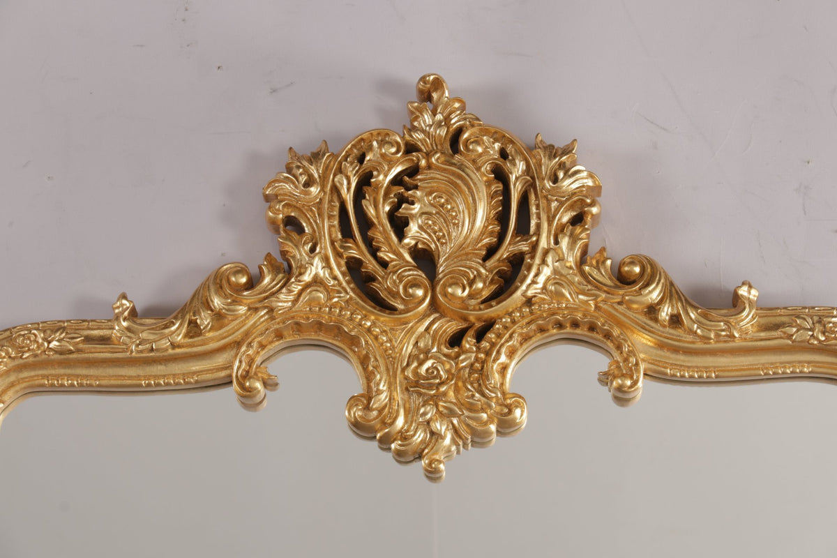 Versailles Royale Ornate Gold Full-Length Wall Mirror