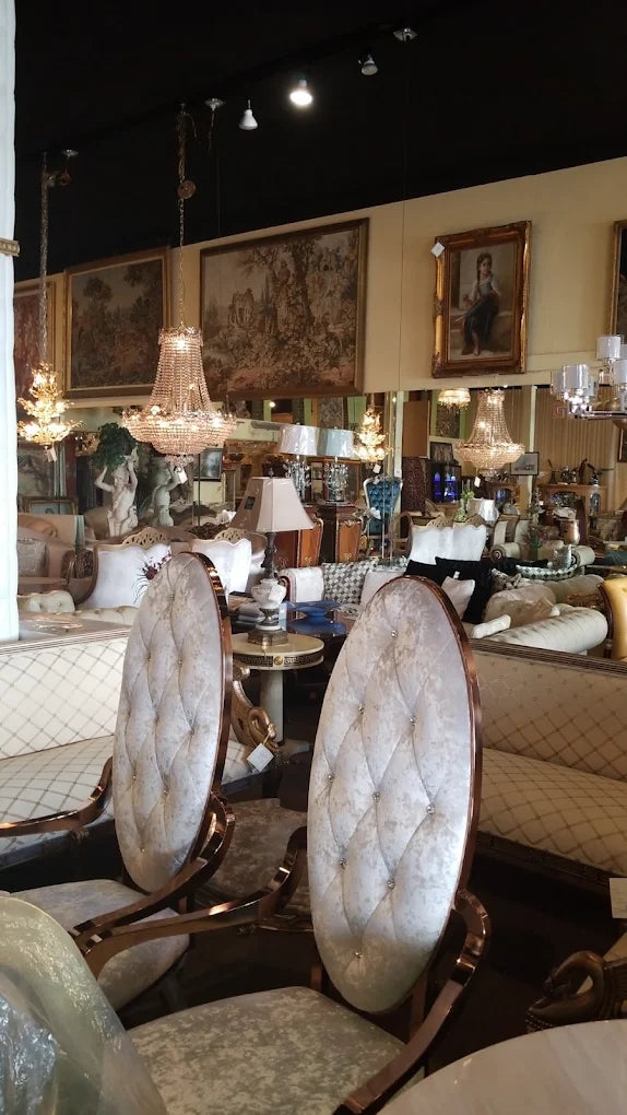 Seating, lighting and antiques