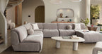 Leigh 7-Piece Modular Sectional – Dove Fabric