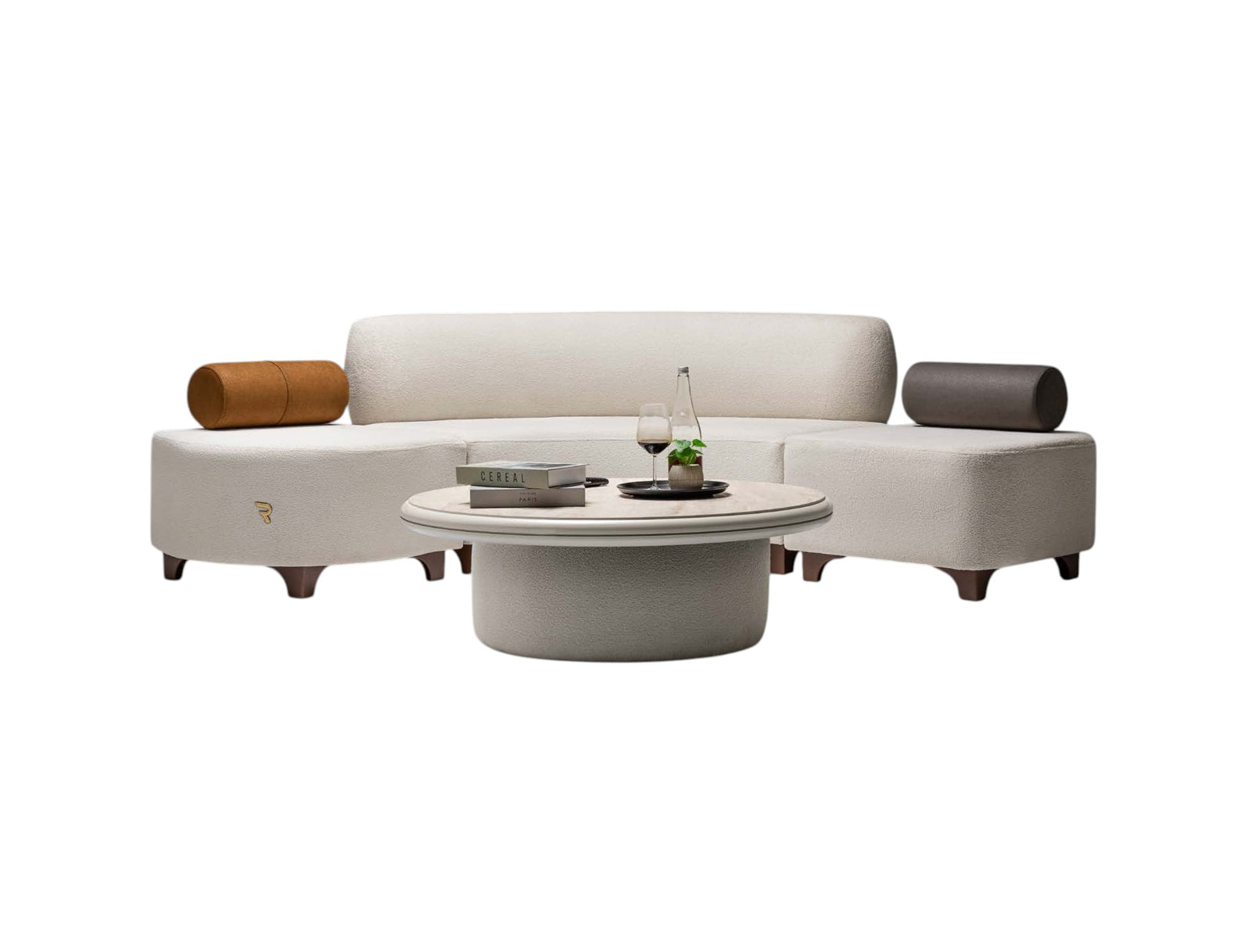 Perla 2-Piece Modern Luxury Living Room Set