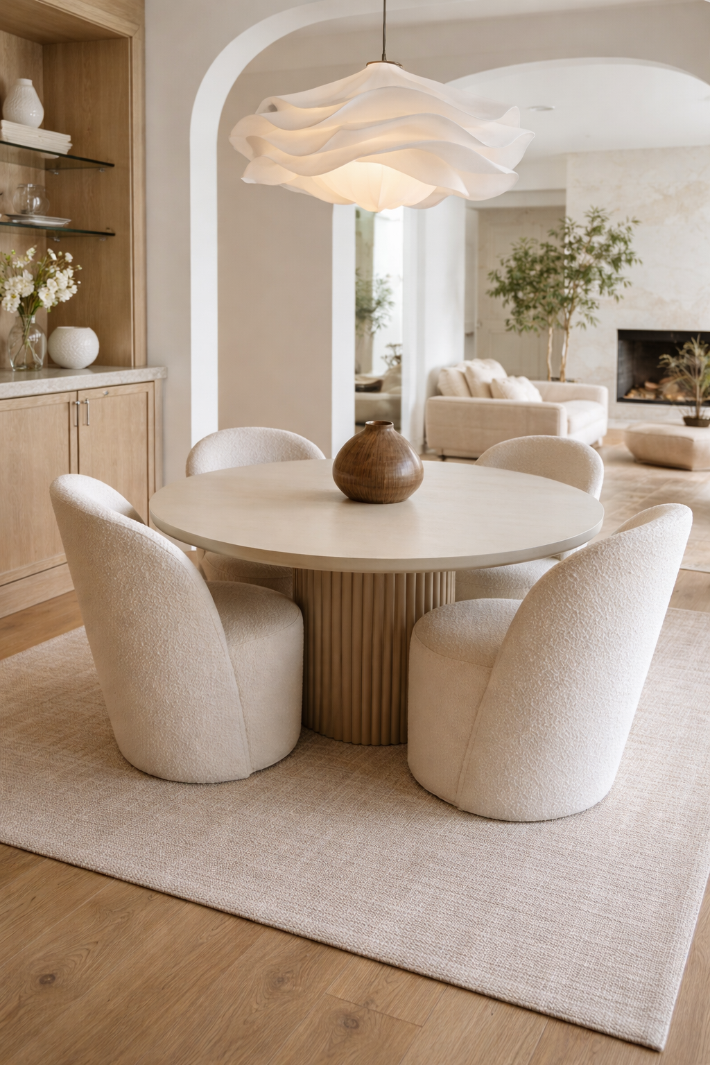 🔥 LUXURY MODERN ROUND DINING SET 🔥
