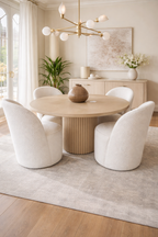 Luxury Modern Round Dining Set