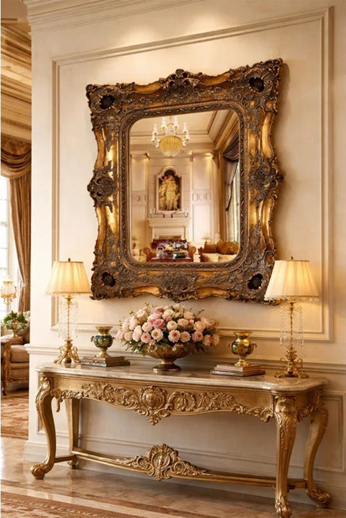 Antique Ornate Wall Mirror