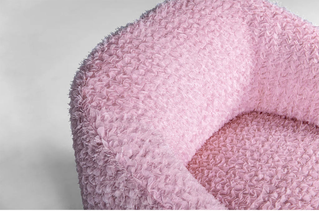 Pink Swivel Accent Chair