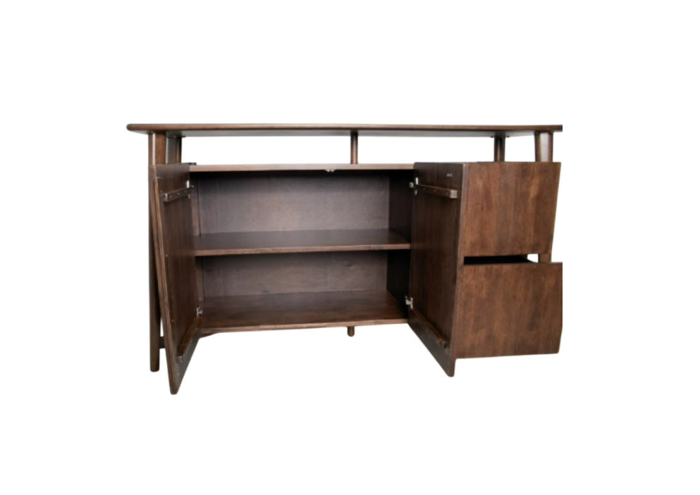 Modern Walnut Luxe Sideboard