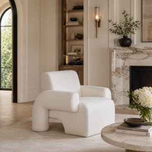 Aon Ivory Sherpa Chair