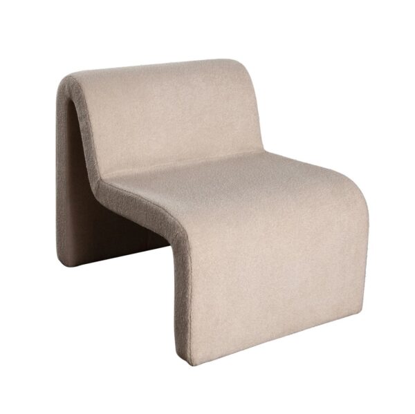 Sculptural Shearling Accent Chair