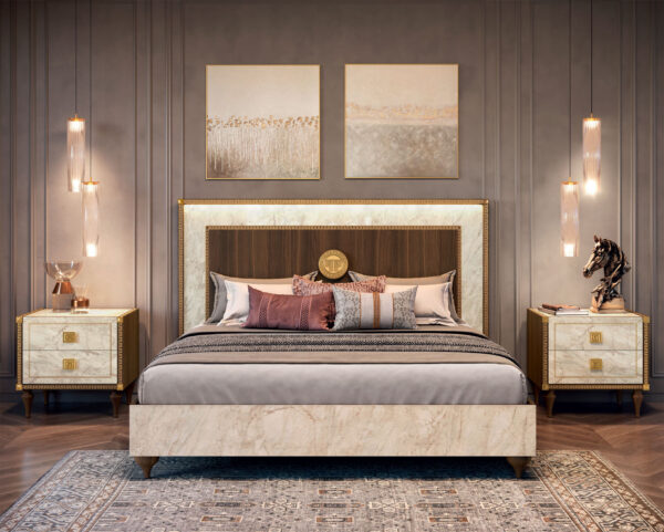 Elysian Elegance: Italian Luxury Bedroom Set - Image 2