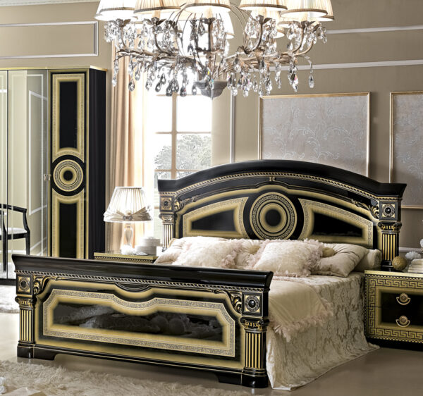 Aida Black and White Italian Bedroom - Image 2
