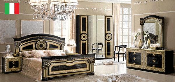 Aida Black and White Italian Bedroom