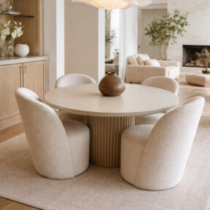 🔥 LUXURY MODERN ROUND DINING SET 🔥