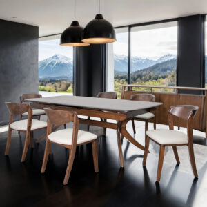 Luxury Solid Wood Extendable Dining Set